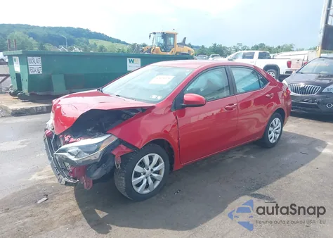 2016 Toyota Corolla Le z USA, uszkodzony, nr VIN 2T1BURHE9GC576011